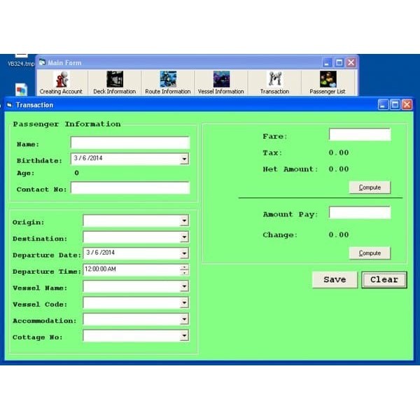source code apliasi software sistem tiket kapal jalur laut visual