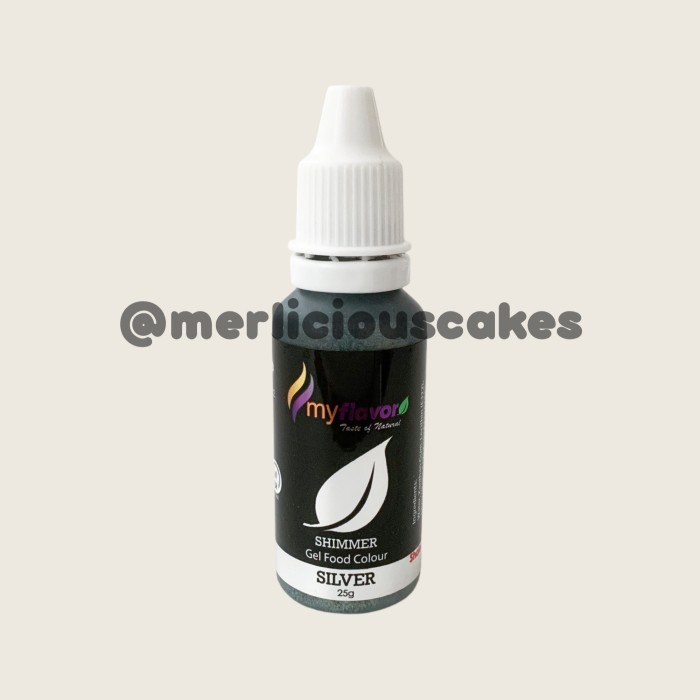 

My Flavor Sier Shimmer For Cake Painting Pewarna Makanan Halal