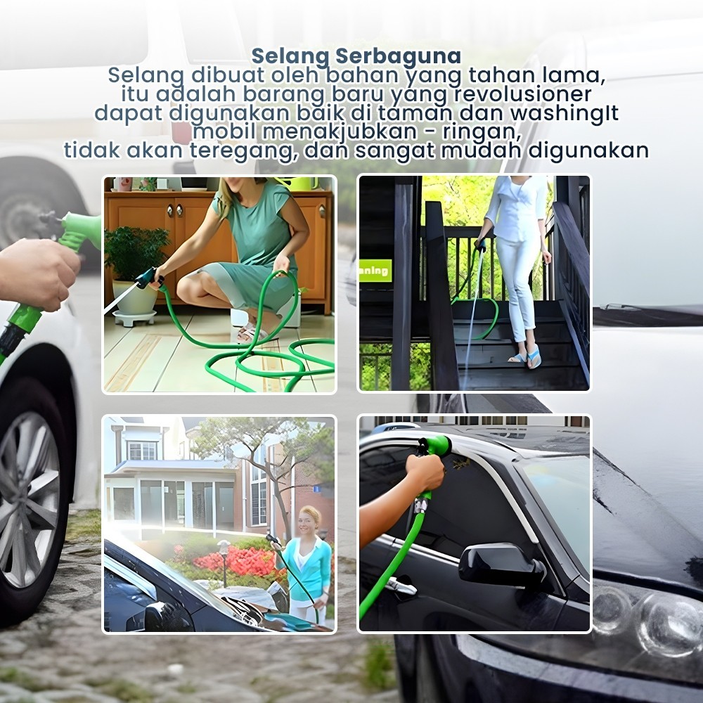 Selang Kran Air Selang PaketSelang Air Saringan dan kepala semprotanKran steam Motor Mobil