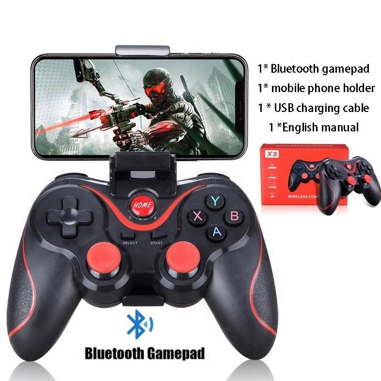 Gamepad Stick Bluetooth X3 Gamepad Laptop Pc Komputer Cpu Android Joystik Setick Game Bluetooth Stic