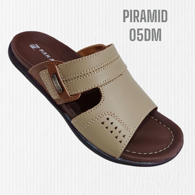 PAKALOLO PIRAMID 05 KREAM ORIGINAL / Sandal Selop Pria Kulit Asli Ukuran 39-44 New/Arrival