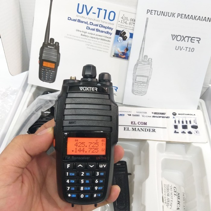 HT VOXTER UV -T10 DUALBAND 10 WATT - HT VOXTER UV T10 DUALBAND MURAH