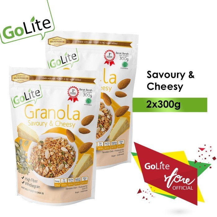 

Golite Granola Savoury & Cheesy 300G (Double Pa)