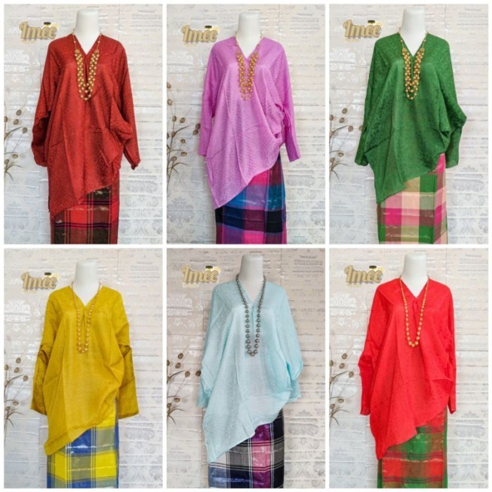 Set baju bodo dan sarung / Set baju adat bugis makassar