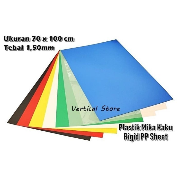 Plastik PP Mika Kaku Lembaran Sampul Agenda 70 x 100 cm Tebal 1.50mm