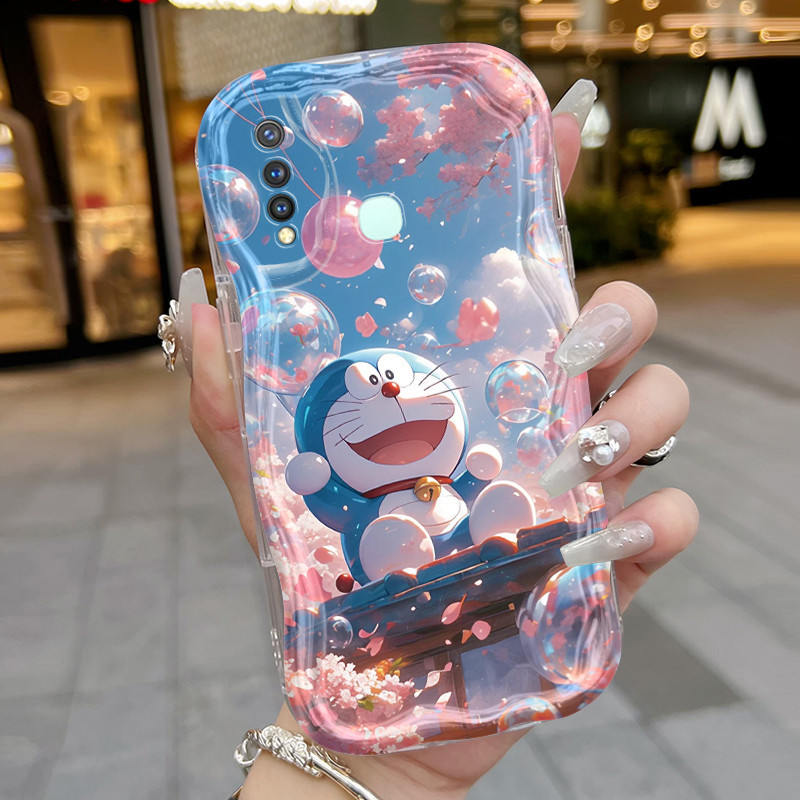 Casing Hp VIVO Y19 VIVO Y5s Case sarung HP pola kartun Casing Doraemon Anti drop Kesing dan penyerap