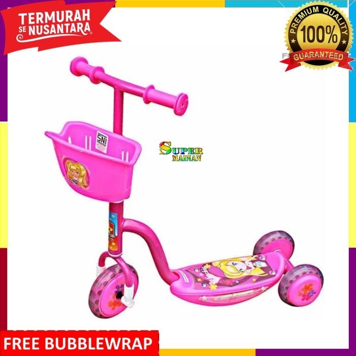 Skuter Anak Roda 3 Ada Musik Dan Lampu Sekuter O Anak Perempuan