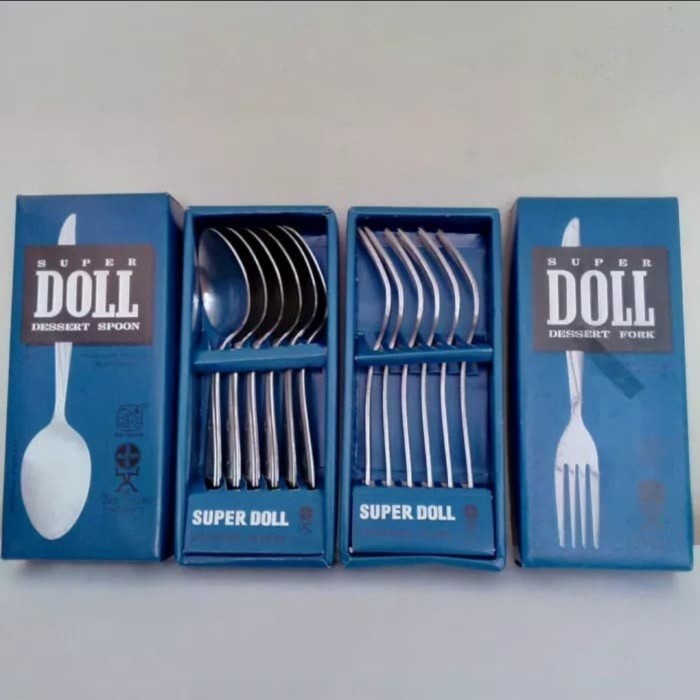 Sendok Garpu Set Stainless Doll Sendok Garpu Merk Doll