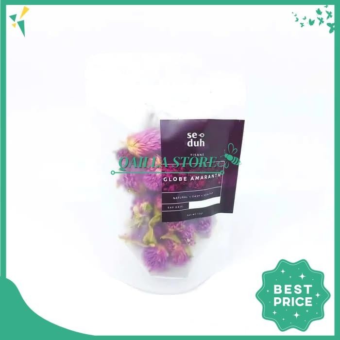 

SEDUH GLOBE AMARANTH TEA / TEH BUNGA GLOBE AMARANT UNGU 10 GRAM TERJAMIN BEST