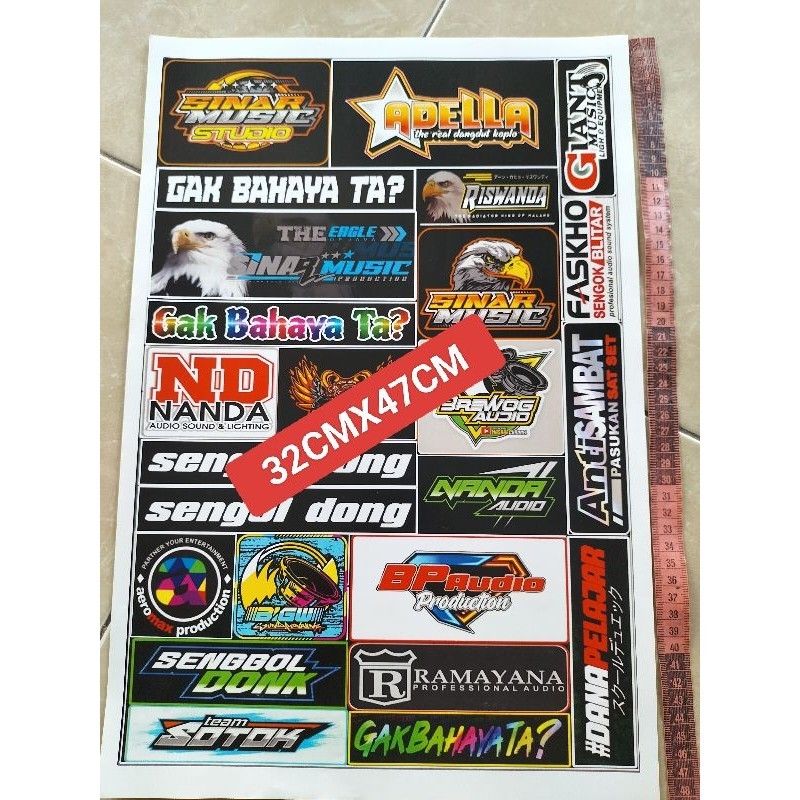 

Stiker Sound | Stiker 1 Lembar | Stiker Pack Ukuran 31cmx47cm