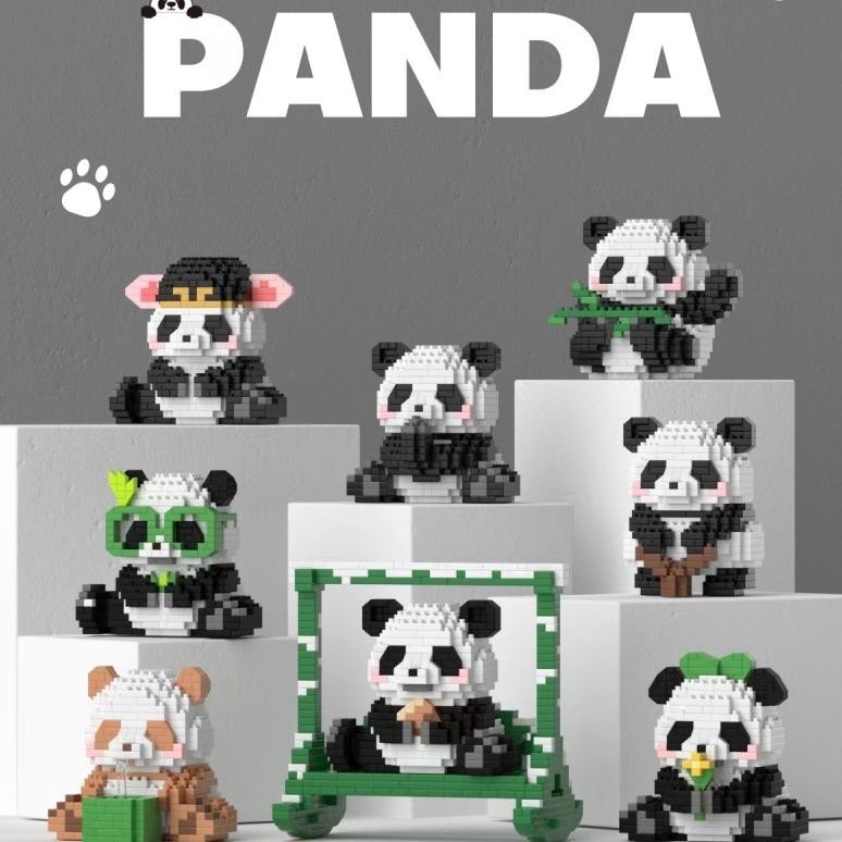 Hot Promo Mainan Anak Perempuan Brick Panda 3D Puzzle Block Susun Edukasi Mainan Mainan Anak Anak 6/