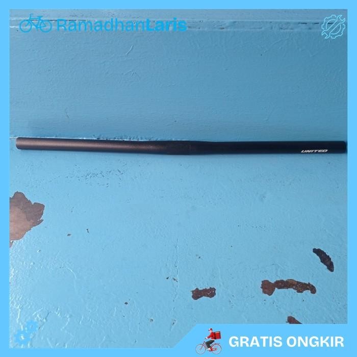 STANG SEPEDA MTB FIXIE LURUS HANDLEBAR FLATBAR 25.4 UNITED ALLOY 580MM BEST PRODUK