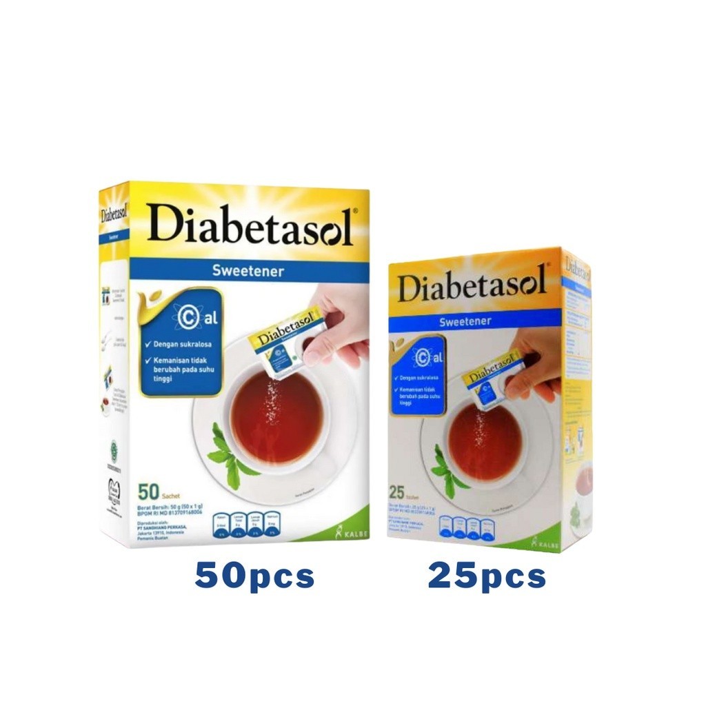 

DIABETASOL SWEETENER ISI 25PCS DAN 50PCS - GULA UNTUK PENDERITA DIABETES