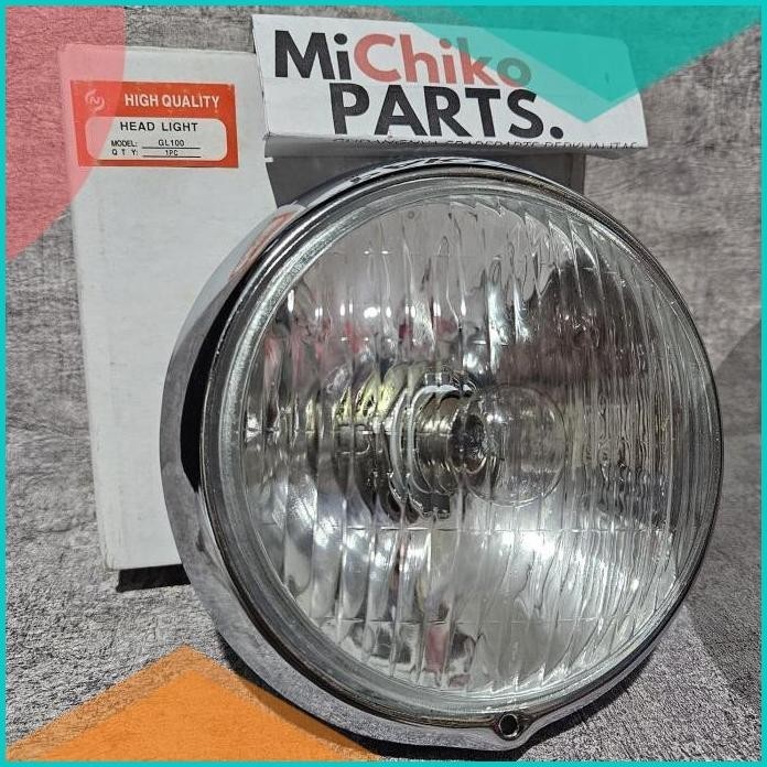 Reflektor Lampu Depan GL 100 125 GL100 GL125 Nos Bulat Model Original