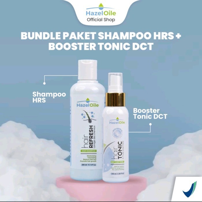 Hazeloile Paket Shampoo & Tonic / Penumbuh Rambut / Anti Kerontokan