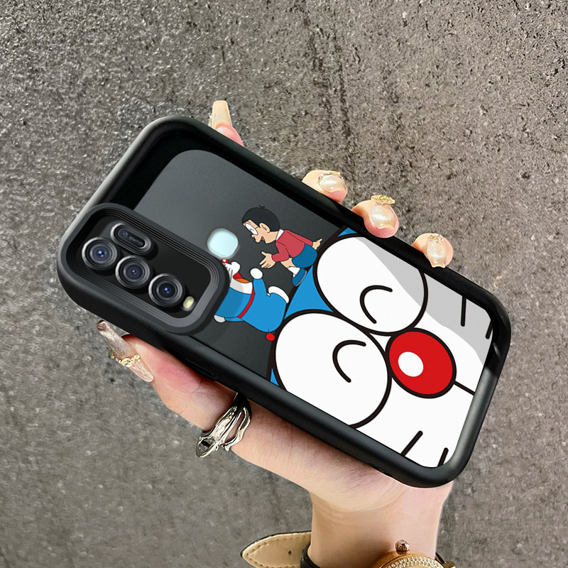 Casing Hp VIVO Y50 VIVO Y30 VIVO Y30i Case Kesing sarung HP pola Doraemon beruang besar Softcase pon