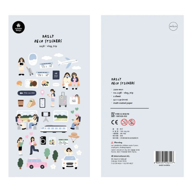 

SUATELIER Sticker No. 1158 vlog_trip