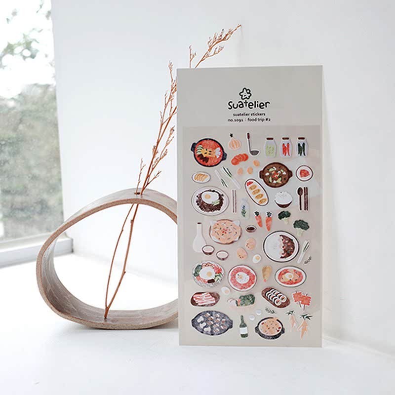 

SUATELIER Sticker No. 1091 food trip #2