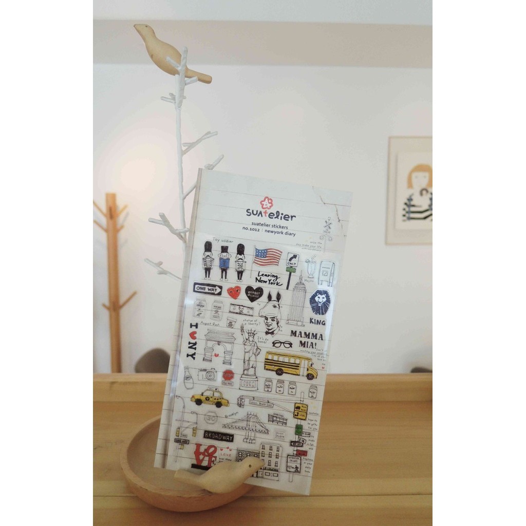 

SUATELIER Stickers No. 1012 Newyork Diary