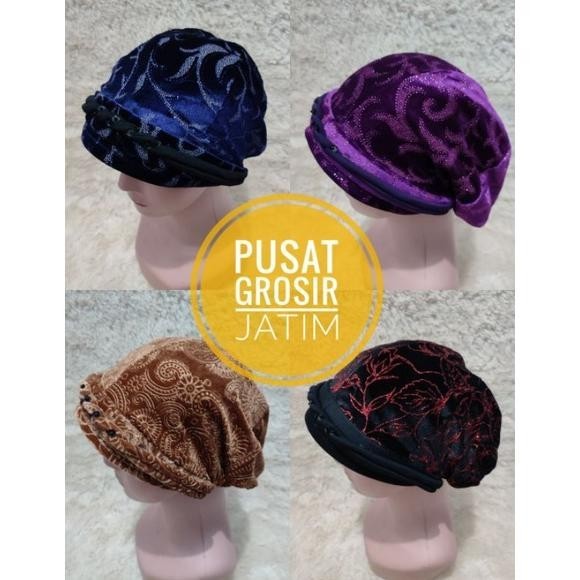 Baru Topi Kupluk Kerpus Nenek Hijab Ibu Ibu Kupluk Topi Ciput Nenek Bludru Songkok Emak Tebal Limite
