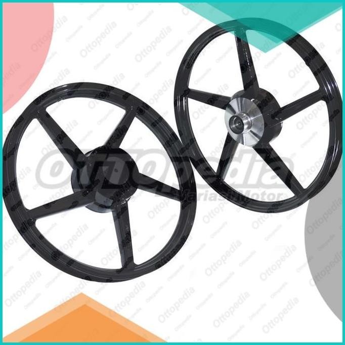 Velg Pelek Racing New Zigen Yamaha Alfa Palang 5 Hitam 17-140 & 17-160