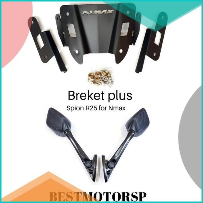 Dudukan Breket Spion Nmax R25 Plus Kaca Spion R25 panjang Untuk NMAX 1