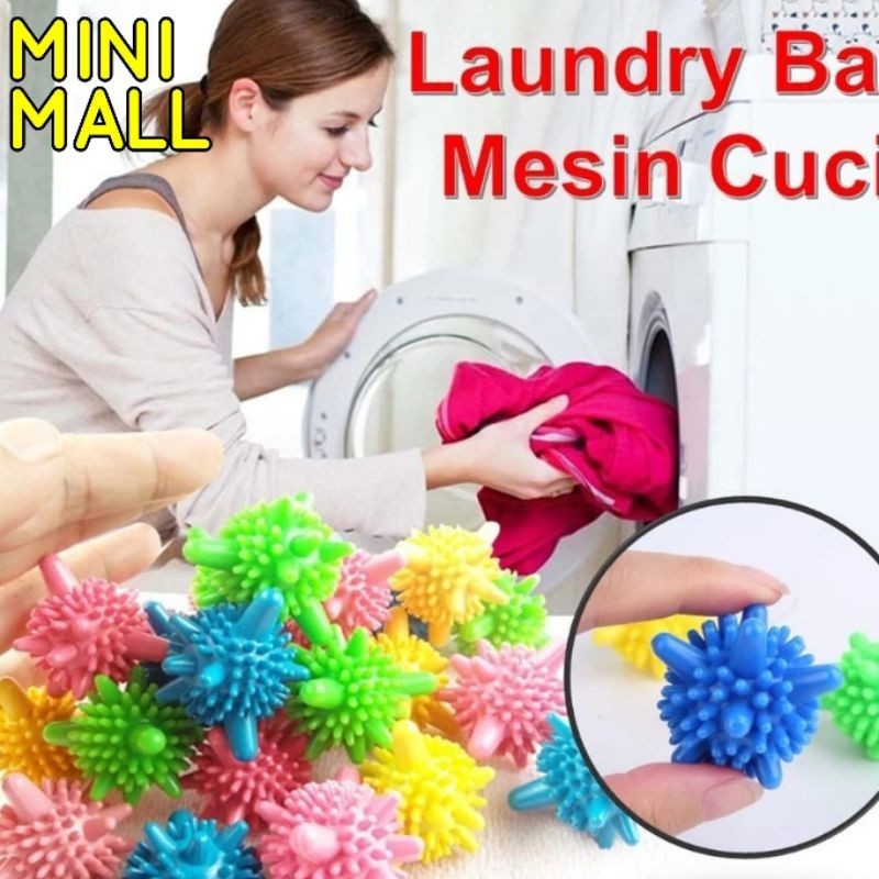 Bola Karet Pembersih Baju Mesin Cuci A60 Magic Laundry Ball Alat Pembersih Baju Mesin Cuci Laundry