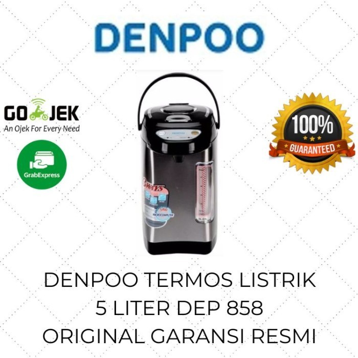 Denpoo Termos Air Panas Listrik Dep858 5Liter Elektrik Kettle Stainles