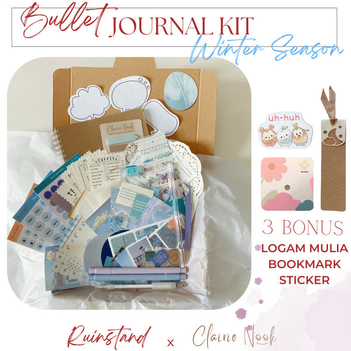 

Bullet Journal Kit 4 Seasons - Jurnal Kit - Scrapbook Kit Clairie Nook