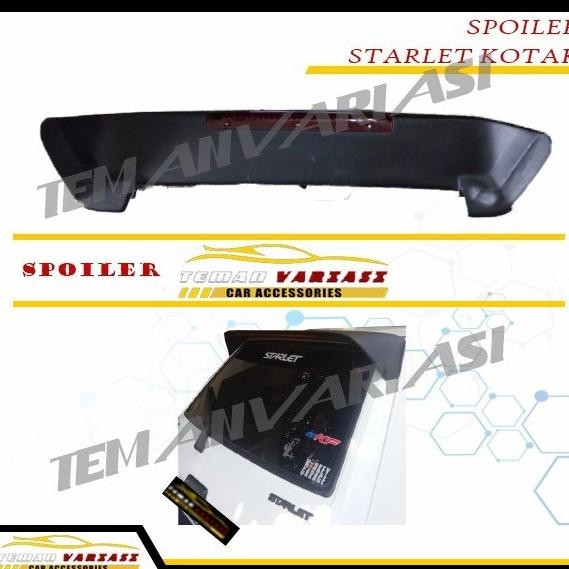 Spoiler mobil starlet kotak/ topi belakang mobil starlet kotak