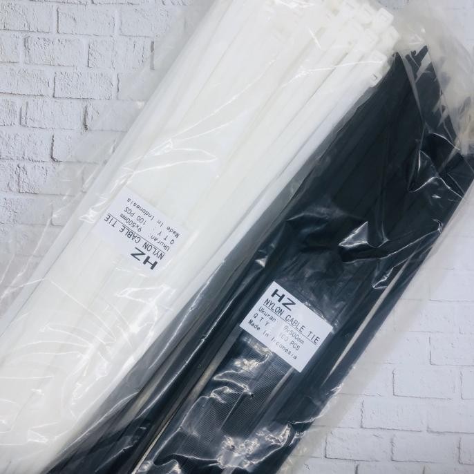 

Hz Cable Ties/Kable Tis/Kabel Ties 9 X 50 Mm Black And Hitam &Putih