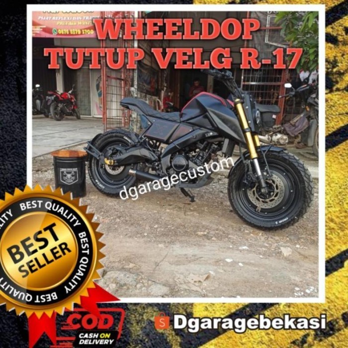 WHEELDOP ATAU TUTUP VELG MOTOR RING 17 COCOK UNTUK MOTOR CUSTOM RETRO