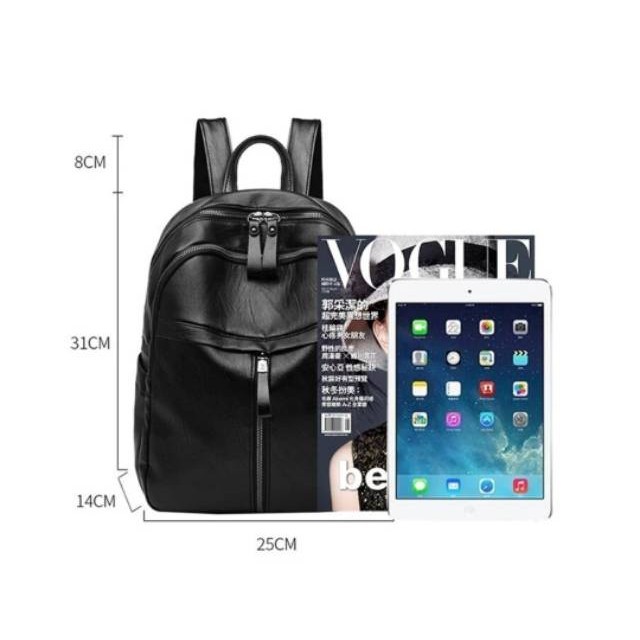 Promo Mega Sale 4.4 // DLSHA - 2024 TAS RANSEL KULIT WANITA BACKPACK FASHION TAS REFENRENSI