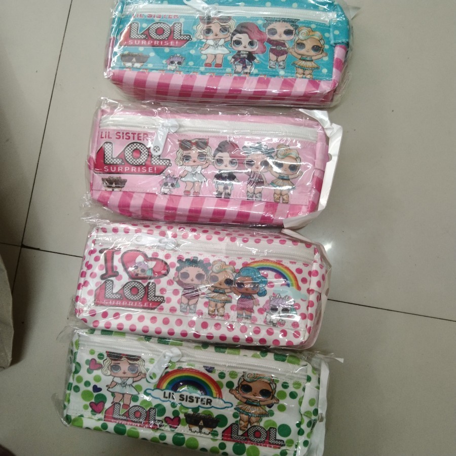 

tempat pensil 2 sleting harga 1 pcs motif random