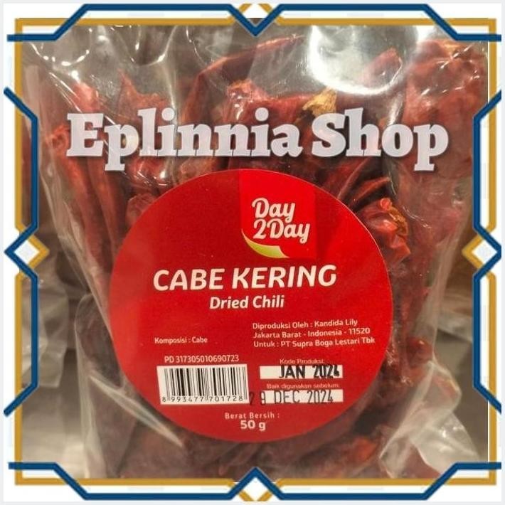 

[EPL] DAY 2 DAY DRIED CHILI 50 GR - CABE KERING
