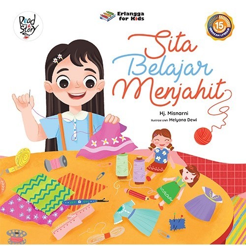 002008083300 - BUKU ANAK CERITA ANAK SITA BELAJAR MENJAHIT (BARU & ORIGINAL)