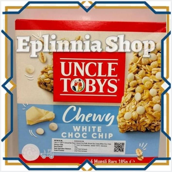 

[EPL] UNCLE TOBYS CHEWY WITH CHOCO CHIP MUESLI BAR 185 GR