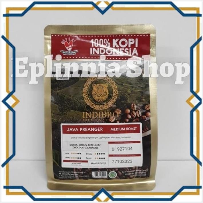 

[EPL] INDIBRO JAVA PREANGER MEDIUM ROAST BEANS COFFEE 225 GR - KOPI BIJI