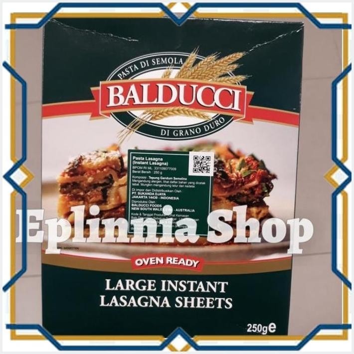 

[EPL] BALDUCCI INSTAN LASAGNA 250 GR - PASTA LASAGNA