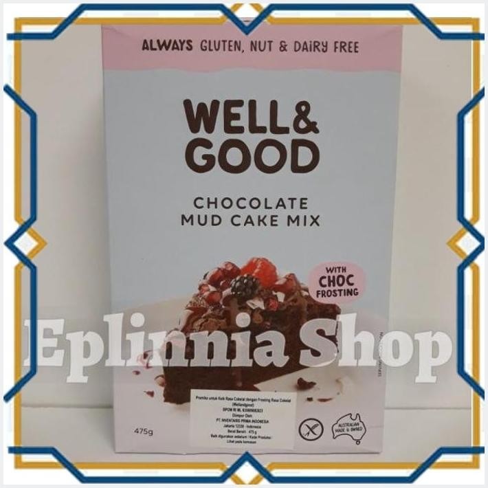 

[EPL] WELL & GOOD CHOCOLATE MUD CAKE MIX 475 GR - PERMIKS KUE