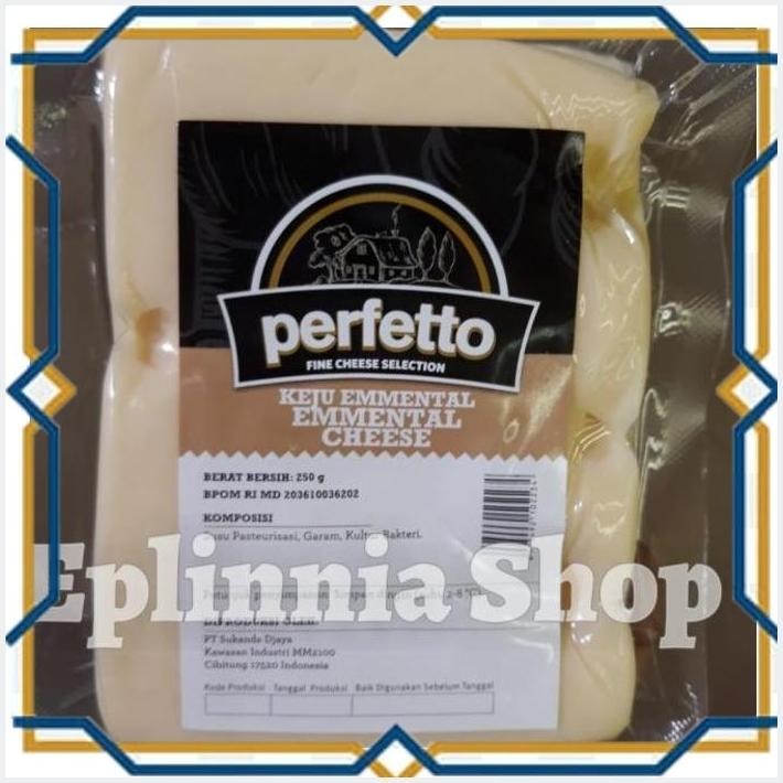 

[EPL] PERFETTO EMMENTAL CHEESE 250 GR - PERFETO KEJU EMENTAL