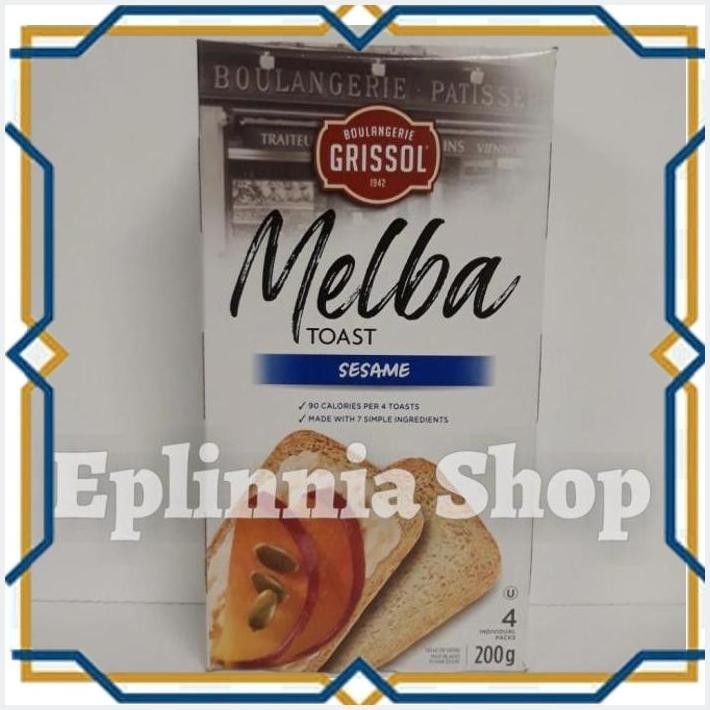 

[EPL] BOULANGERIE GRISSOL MELBA TOAST SESAME 200 GR - CRACKERS