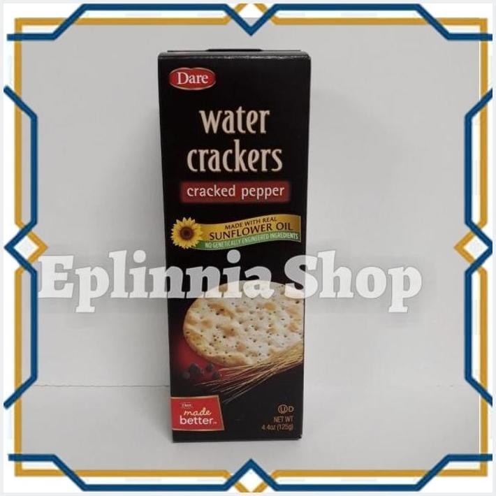 

[EPL] DARE WATER CRACKERS CRACKED PEPPER 125 GR - KREKERS DENGAN LADA HITAM