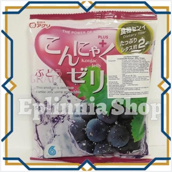 

[EPL] YUKIGUNI KONJAC JELLY GRAPE 108 GR - JELI RASA ANGGUR