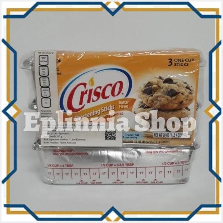 

[EPL] CRISCO BUTTER FLAVOR ALL VEGETABLE SHORTENING STICKS 567 GR
