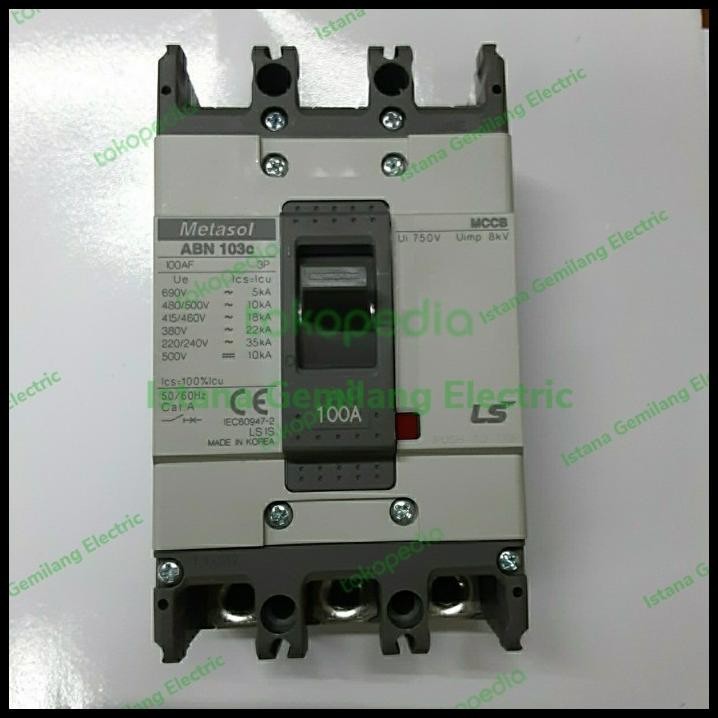 TERMURAH MCCB LS ABN 103C 3P 100A 