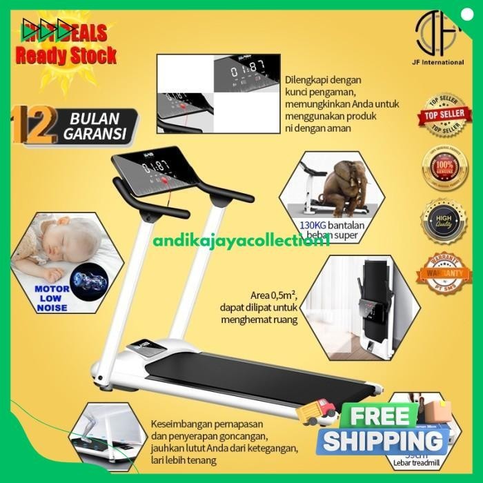 JF TREADMILL ELEKTRIK TREDMIL LISTRIK 2.0 MESIN LARI OLAHRAGA GYM FIT DIJAMIN GRATIS ONGKIR