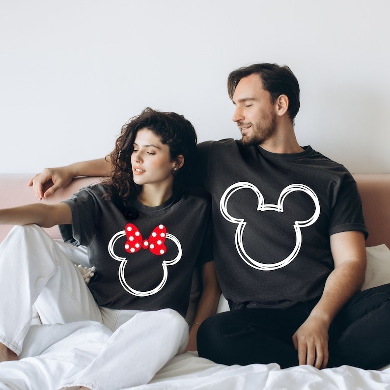Mickey-Minnie Mouse Shirt Disney couple shirt Disney Family Shirt Custom Disney Shirt Disney Matchin