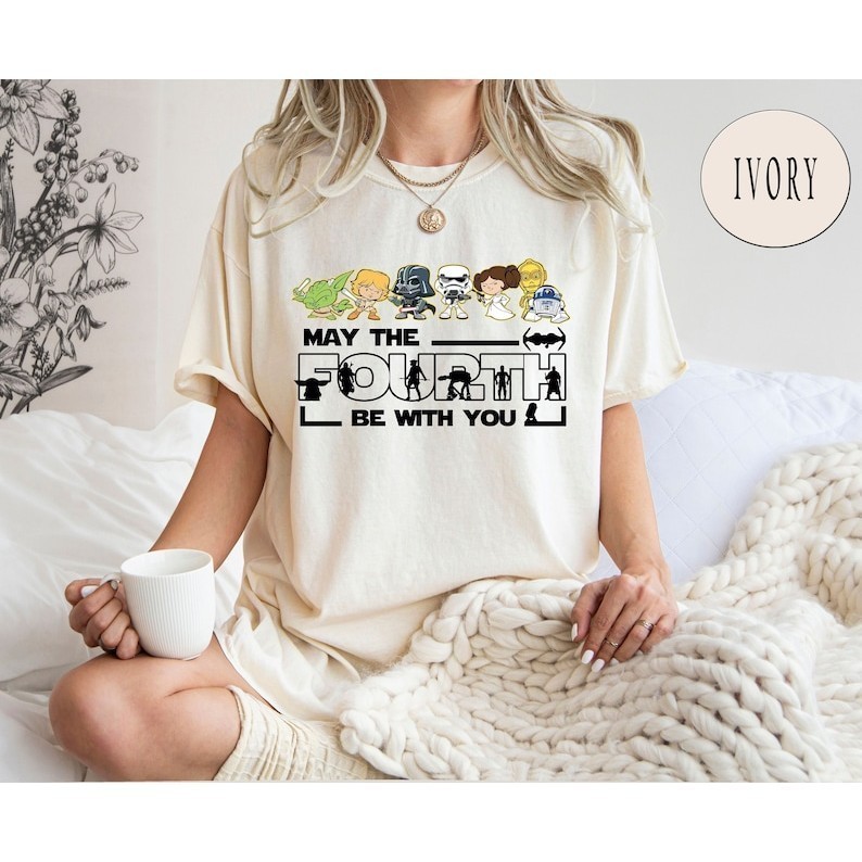 Vintage May The 4th Be With You Shirt Star Wars Baby Yoda Shirt Disney Star Wars Shirt May Be The Fo