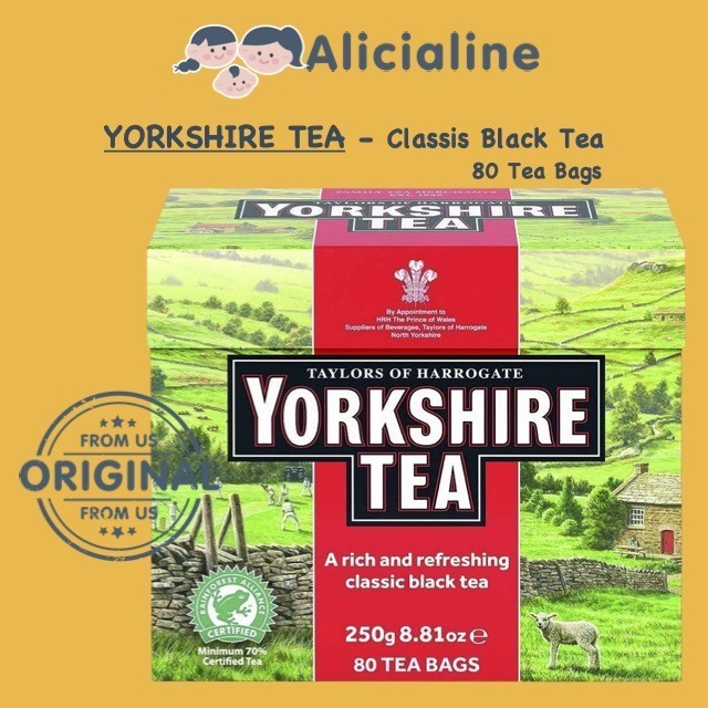 

Taylors Of Harrogate Yorkshire Tea 80 Tea Bags Teh Celup